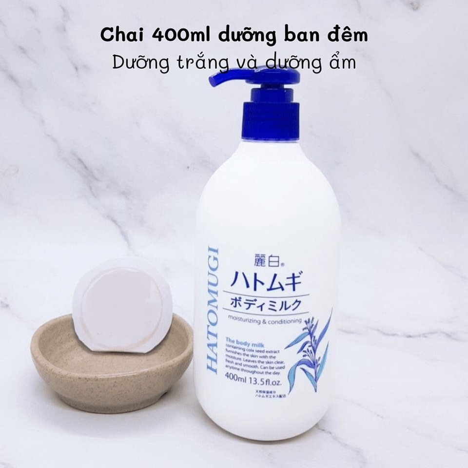 Sữa dưỡng thể ban đêm Hatomugi 400ml