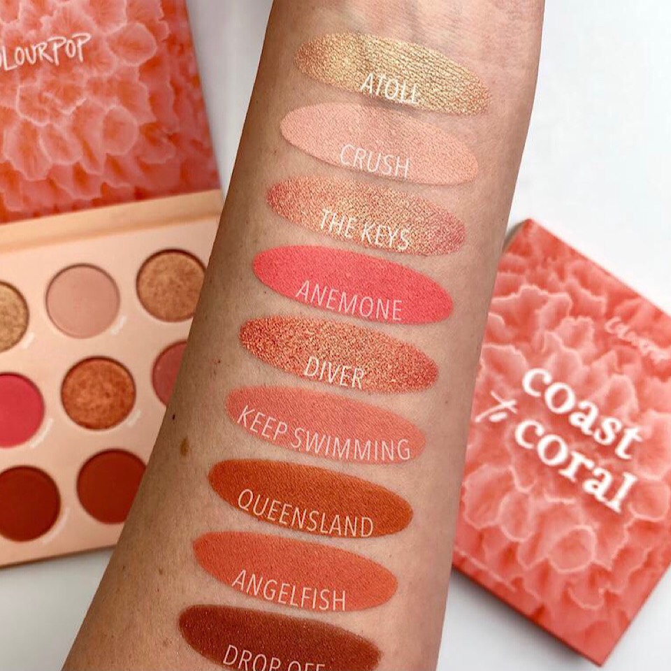 BẢNG PHẤN MẮT COLOURPOP COAST CORAL