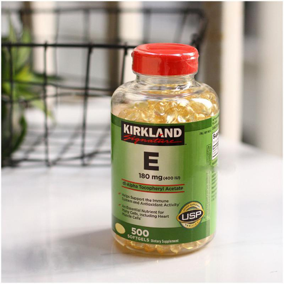 Viên Uống Vitamin E 400 IU Kirkland 500 Viên