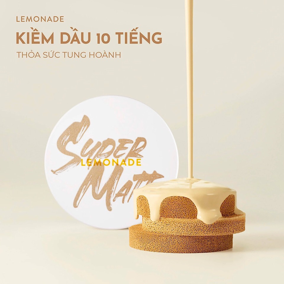 Phấn Nước Siêu Kiềm Dầu Lemonade Super Matte Cushion 15g