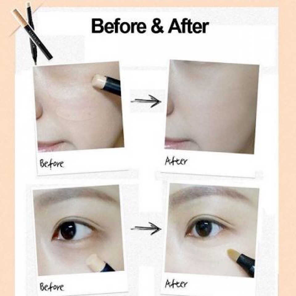 Che khuyết điểm 2 đầu Karadium Skin Perfection Concealer