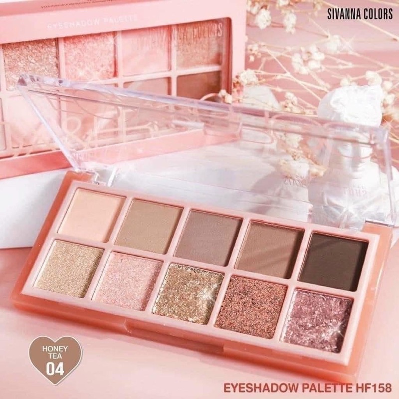 Bảng Mắt 10 Ô Sivanna Colors Fox & Frog Eyeshadow Palette #4 honey tea