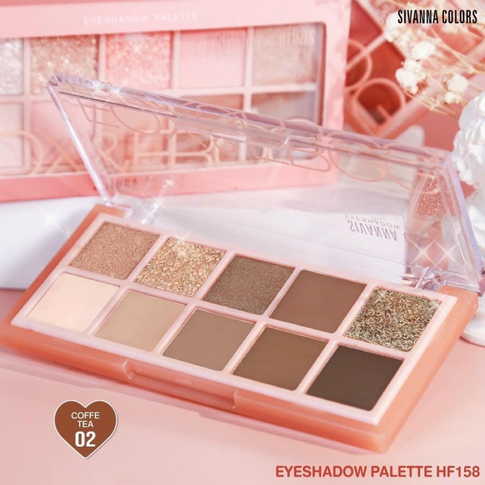 Bảng Mắt 10 Ô Sivanna Colors Fox & Frog Eyeshadow Palette #2 Coffee tea