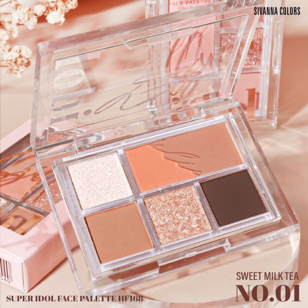 Bảng phấn mắt sivanna colors super idol #01 Trà sữa ngọt ngào 