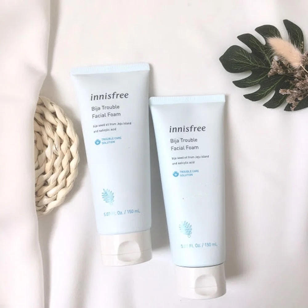 Sữa rửa mặt innisfree bija anti trouble facial foam