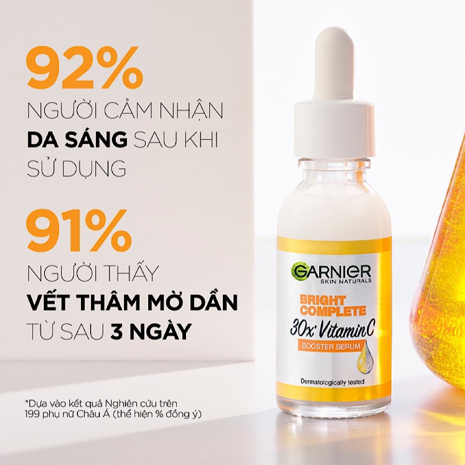 Tinh Chất Garnier Bright Complete 30x Vitamin C Booster Serum