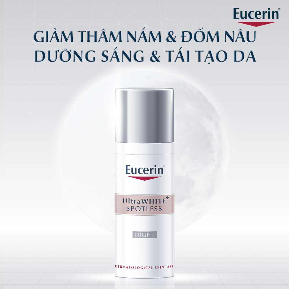 Kem Dưỡng Eucerin Làm Sáng Da Ban Đêm 50ml UltraWHITE+ SPOTLESS Night Fluid