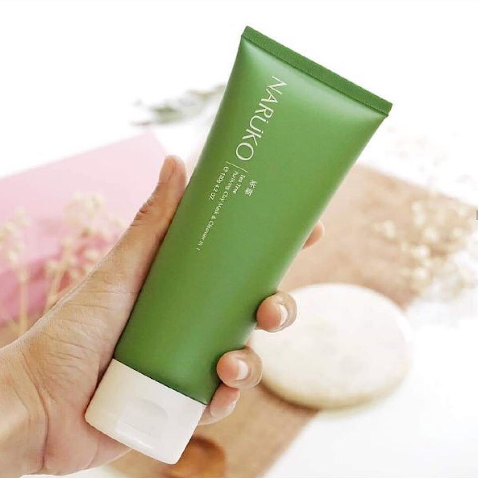 MẶT NẠ KIÊM SỮA RỬA MẶT TRÀM TRÀ NARUKO TEA TREE PURIFYING CLAY MASK & CCLEANSER IN 1