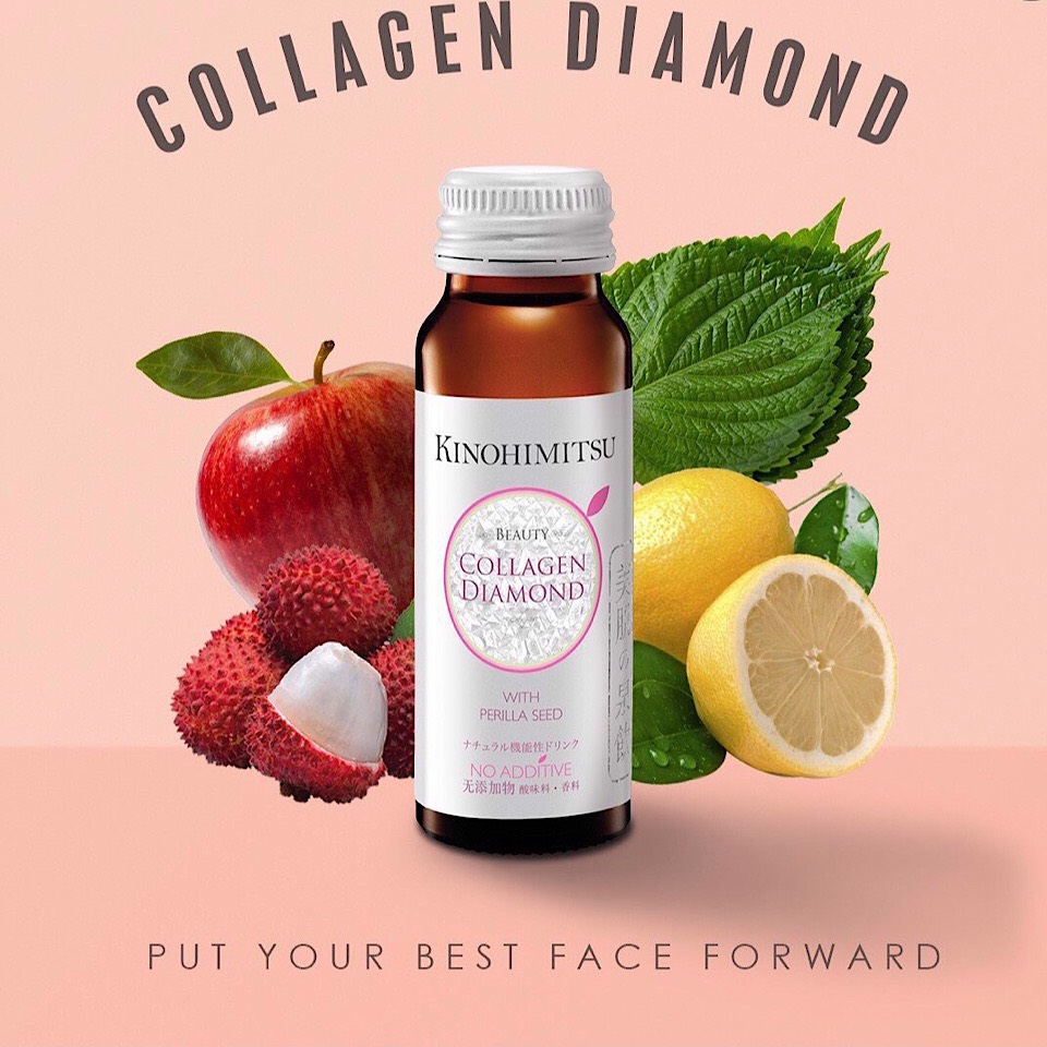 NƯỚC UỐNG KINOHIMITSU ĐẸP DA  COLLAGEN DIAMOND 5300 DRINK