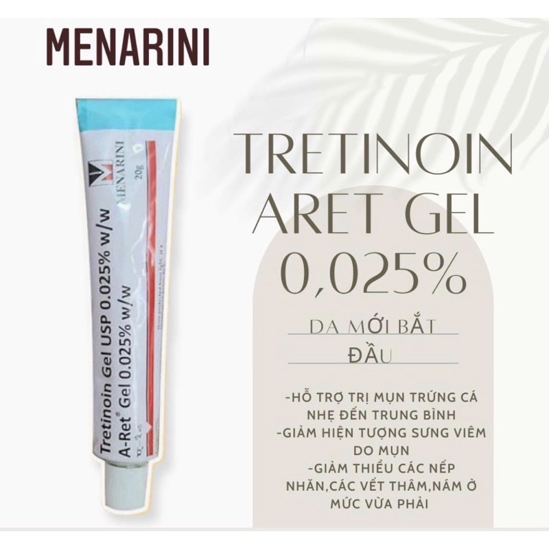 Tretinoin Ấn Độ Aret USP Menarini Giảm Mụn, Tái Tạo Da