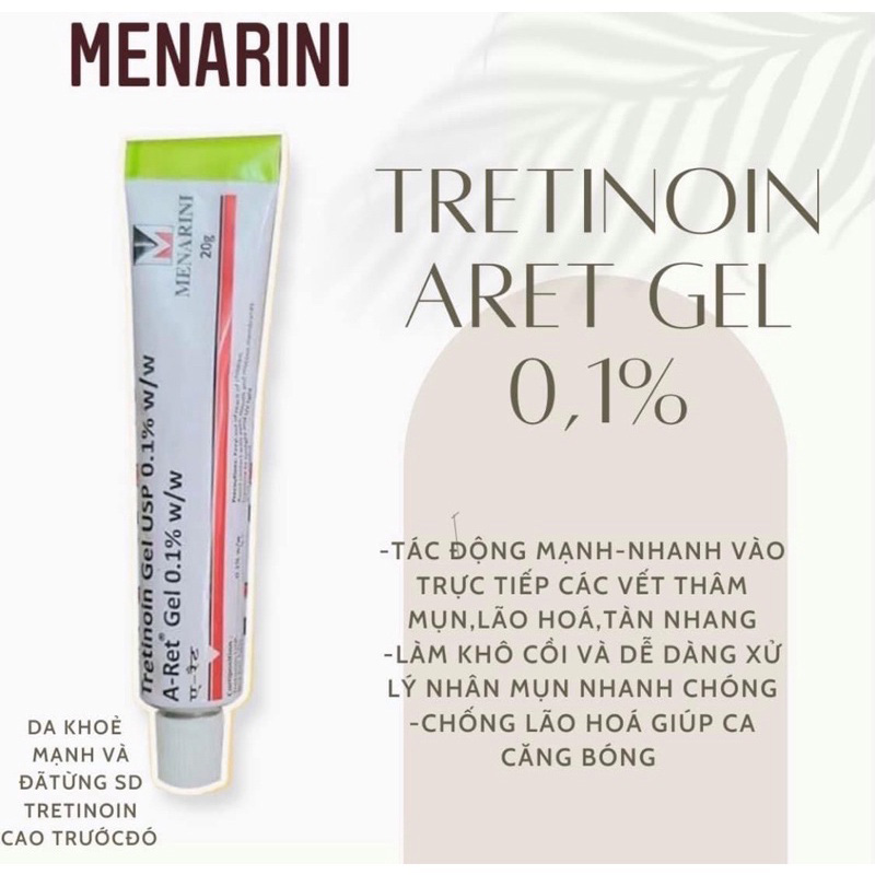 Tretinoin Ấn Độ Aret USP Menarini Giảm Mụn, Tái Tạo Da