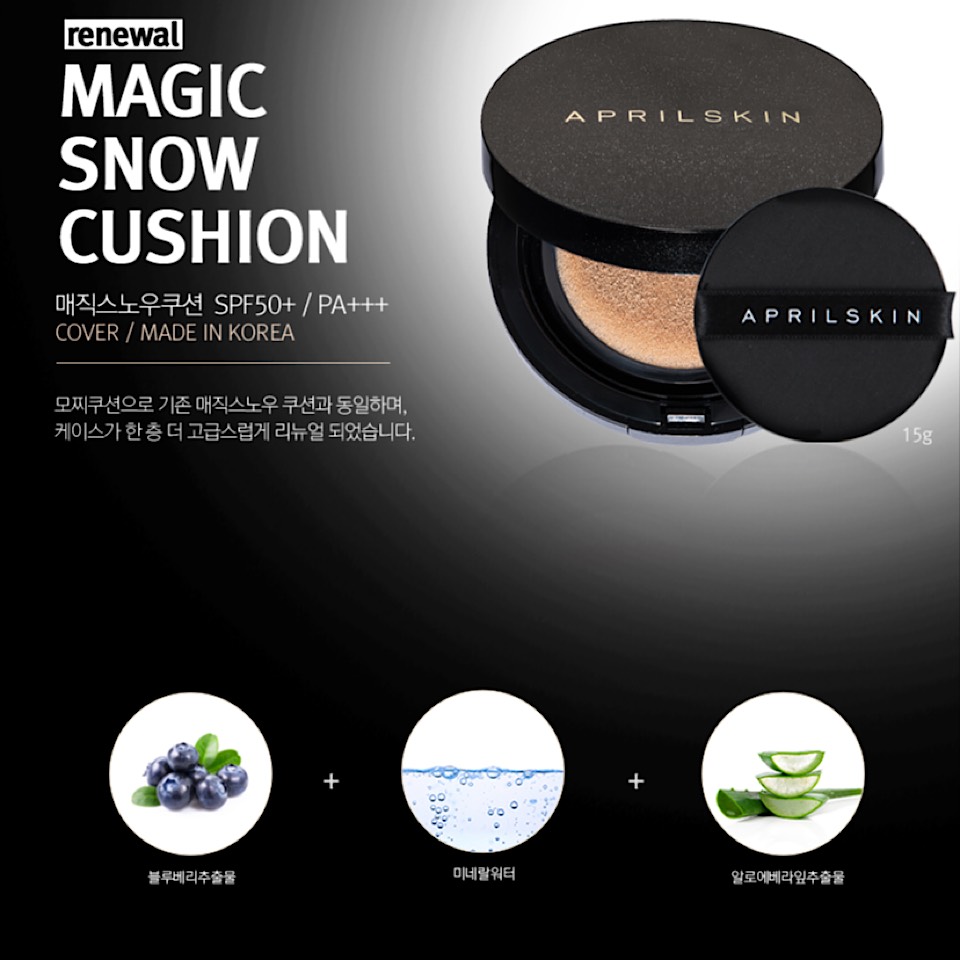 Phấn nước Aprilskin Black Magic Snow Cushion Galaxy Edition