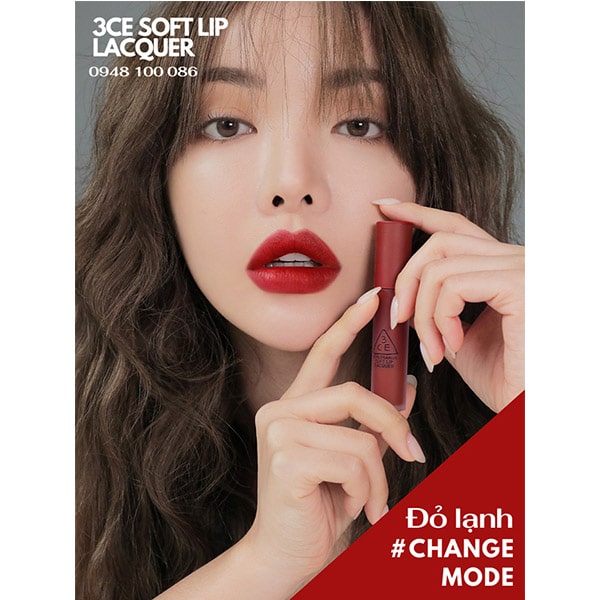 Son 3CE Kem Soft Lip Lacquer Màu Change Mode