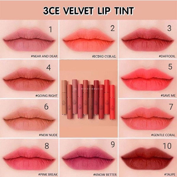 son 3ce kem velvet liptint