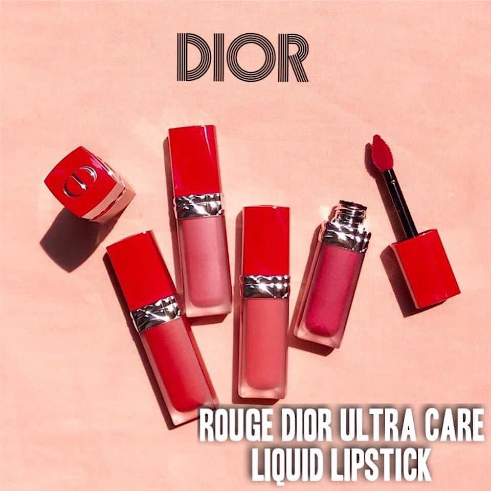 Son Kem Dior Rouge Ultra Care Liquid Màu 808 Caress Đỏ Hồng Đất