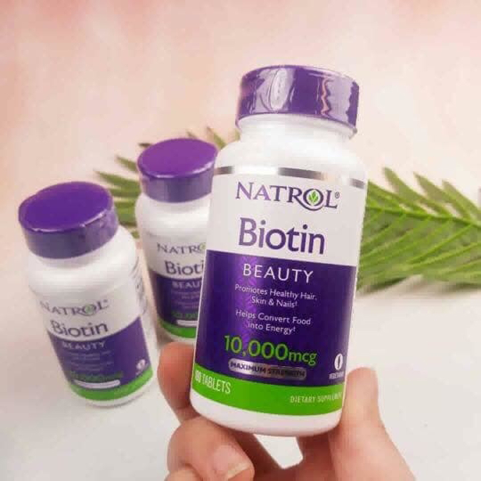 Viên uống Natrol Biotin 10.000 mcg