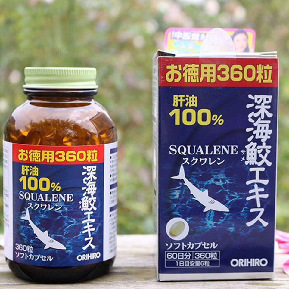 Viên uống sụn vi cá mập Orihiro Squalene 360viên